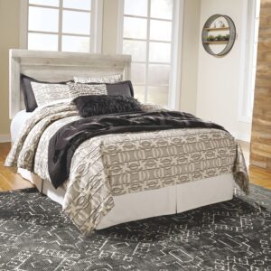 Bellaby - Whitewash - Queen Headboard And Bolt On Metal Frame