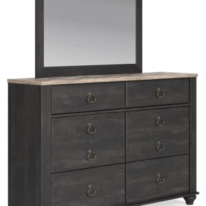 Nanforth - Two-tone - Dresser And Mirror