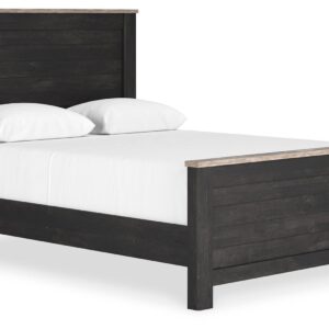 Nanforth - Two-tone - Queen Panel Bed