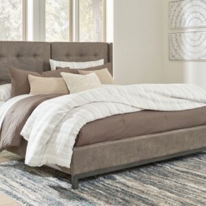 Wittland - Brown - Queen Upholstered Panel Bed