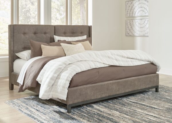 Wittland - Brown - Queen Upholstered Panel Bed