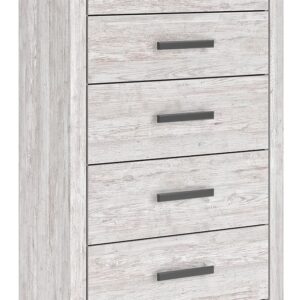 Cayboni - Whitewash - Five Drawer Chest