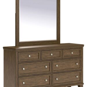 Shawbeck - Medium Brown - Dresser And Mirror
