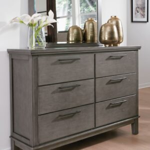 Hallanden - Gray - Dresser, Mirror