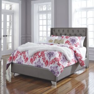 Coralayne - Silver - Full Upholstered Bed