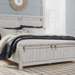 Brashland - White - King Panel Bed
