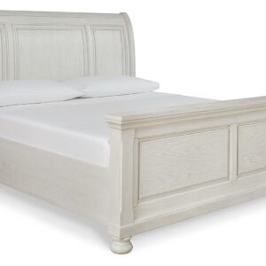 Robbinsdale - Antique White - Queen Sleigh Bed