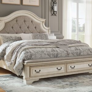 Realyn - Two-tone - Queen Upholstered Bed