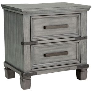 Russelyn - Gray - Two Drawer Night Stand