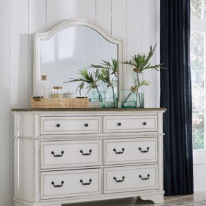 Brollyn - Chipped White - Dresser, Mirror