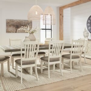 Bolanburg - Brown / Beige - 11 Pc. - Dining Table, 8 Side Chairs, Sever
