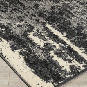 Roskos - Black / Cream / Gray - Large Rug