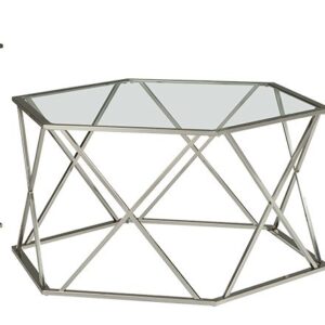 Madanere - Chrome Finish - Occasional Table Set (Set of 3)