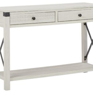 Bayflynn - Whitewash - Console Sofa Table With 2 Drawers