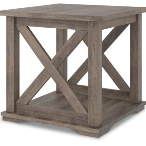 Arlenbry - Gray - Square End Table