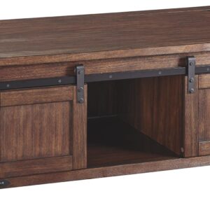 Budmore - Brown - Rectangular Cocktail Table