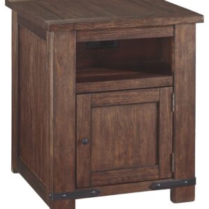 Budmore - Brown Dark - Rectangular End Table