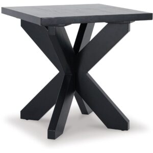 Joshyard - Black - Square End Table