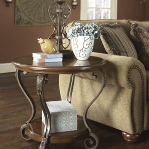 Nestor - Medium Brown - Round End Table