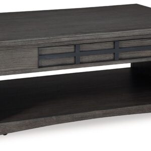 Montillan - Grayish Brown - Lift Top Cocktail Table