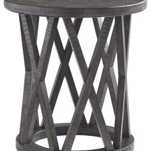 Sharzane - Grayish Brown - Round End Table