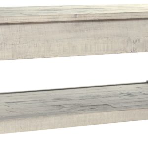 Shawnalore - Whitewash - Rectangular Cocktail Table