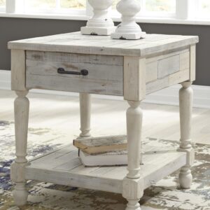 Shawnalore - Whitewash - Rectangular End Table