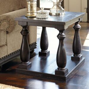 Mallacar - Black - Rectangular End Table