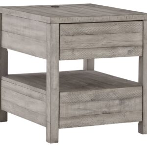 Naydell - Gray - Rectangular End Table