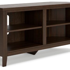 Camiburg - Warm Brown - Small Corner TV Stand