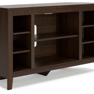 Camiburg - Warm Brown - Corner TV Stand/Fireplace Opt