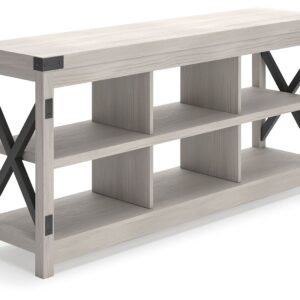 Bayflynn - White / Black - Large TV Stand