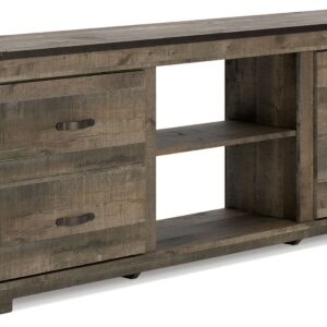 Trinell - Brown - 72" TV Stand W/Fireplace Option