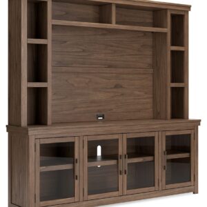 Boardernest - Brown - 85" TV Stand With Hutch