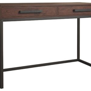 Horatio - Warm Brown / Gunmetal - Home Office Small Desk