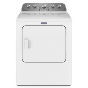 Maytag - 7.0 Cu. Ft. Electric Dryer with Steam Enhanced Cycles - White