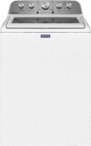 Maytag - 4.8 Cu. Ft. High Efficiency Top Load Washer with Extra Power Button - White