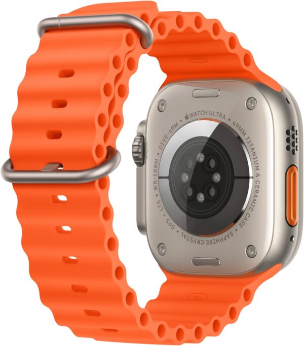Apple Watch Ultra 2 GPS + Cellular 49mm Titanium Case with Orange Ocean Band - Titanium