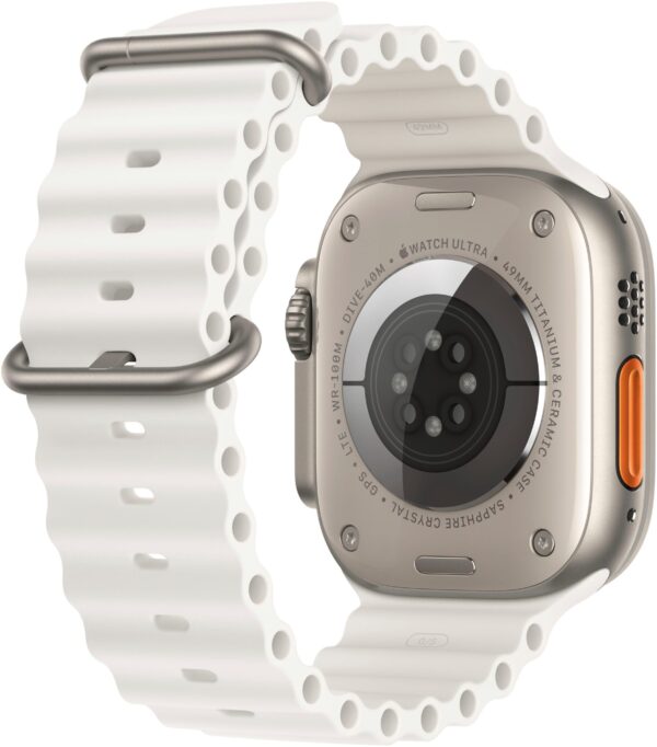Apple Watch Ultra 2 GPS + Cellular 49mm Titanium Case with White Ocean Band - Titanium