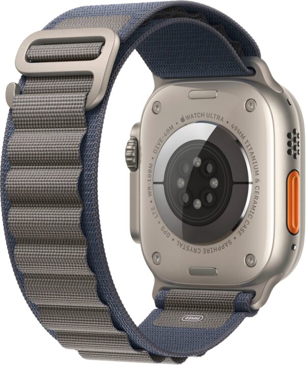 Apple Watch Ultra 2 GPS + Cellular 49mm Titanium Case with Blue Alpine Loop  (Large) - Titanium