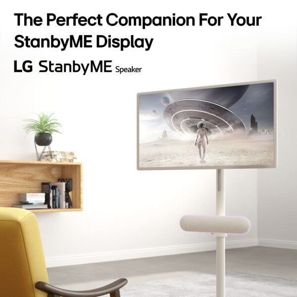 LG - StanbyME Wireless Speaker - White