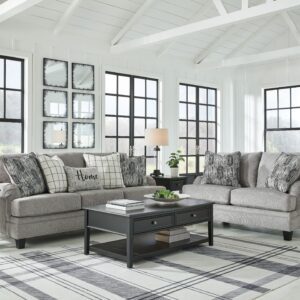 Davinca - Charcoal - 2 Pc. - Sofa, Loveseat