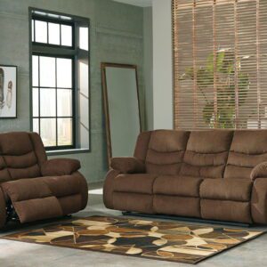 Tulen - Chocolate - 2 Pc. - Reclining Sofa, Loveseat