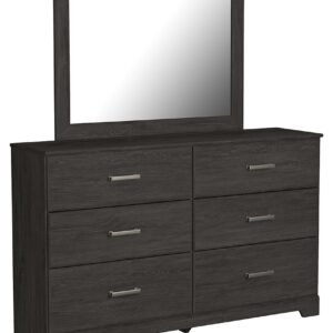 Belachime - Black - Dresser, Mirror