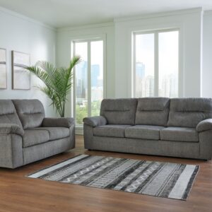 Bindura - Mineral - 2 Pc. - Sofa With Drop Down Table, Loveseat
