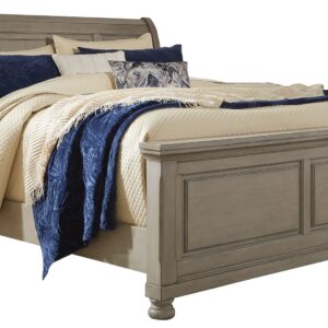 Lettner - Light Gray - Queen Sleigh Bed