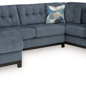 Maxon Place - Navy - 3-Piece Sectional With Laf Corner Chaise
