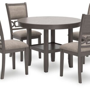 Wrenning - Gray - Dining Room Table Set (Set of 5)