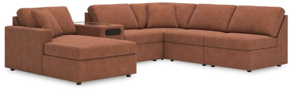 Modmax - Spice - 6-Piece Sectional With Laf Corner Chaise And Audio System Console