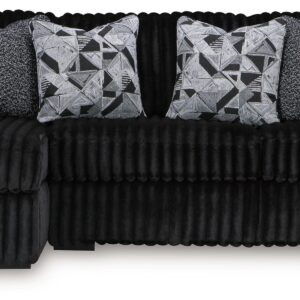 Midnight-Madness - Onyx - 2-Piece Sectional Sofa With Laf Corner Chaise